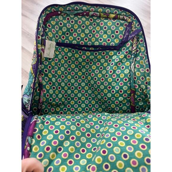 Vera Bradley Paisley Floral Quilted Backpack - Picture 10 of 13